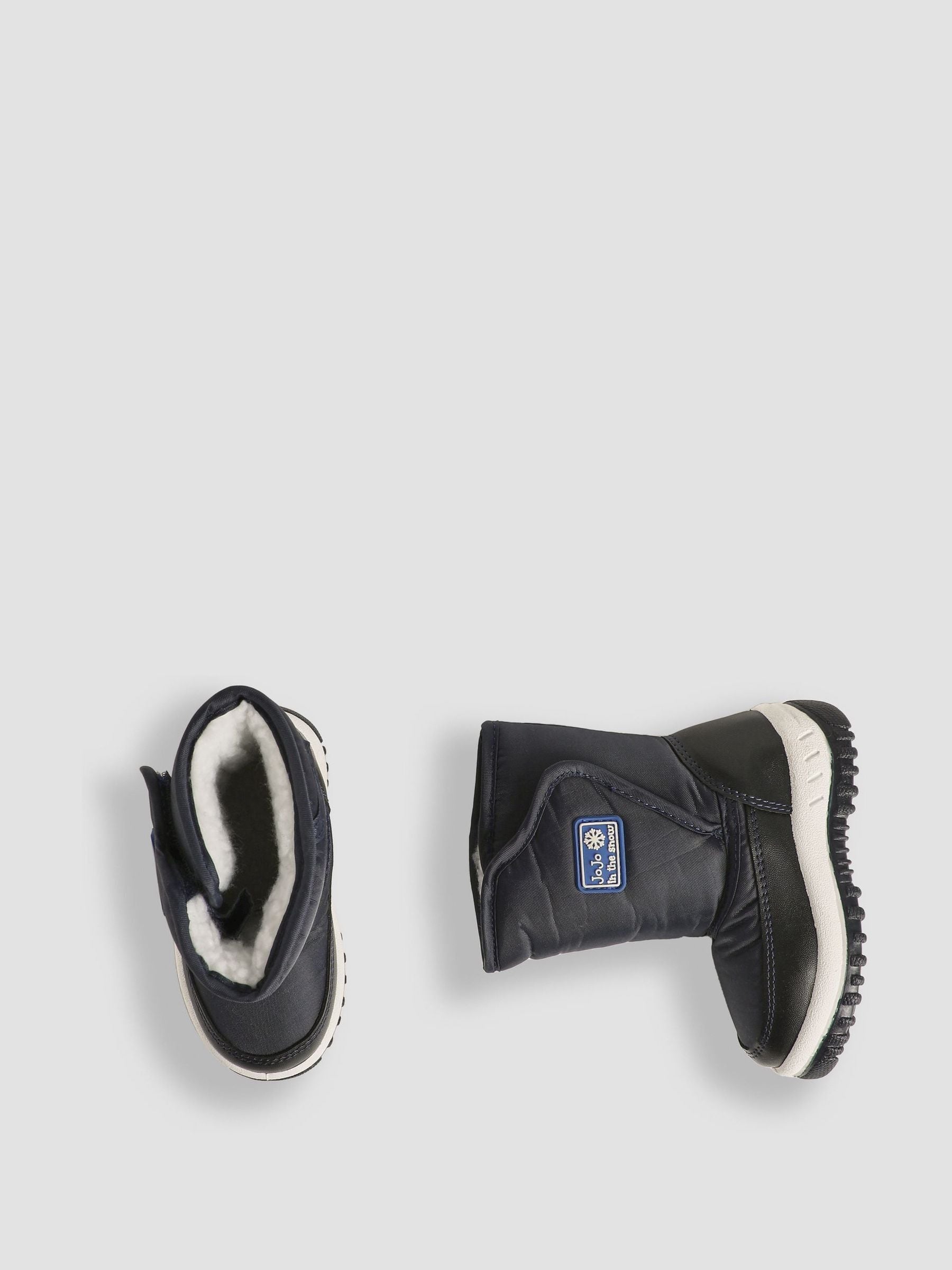 JoJo Maman Bébé Navy Blue Cosy Snow Boots image 3