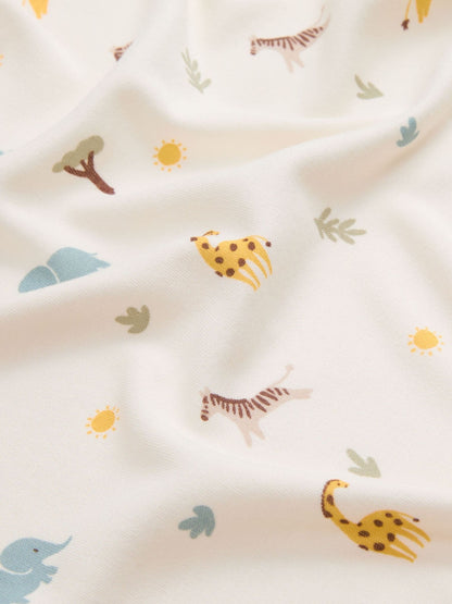 MORI Cream Safari Print Supersoft Pyjamas Set - image 4