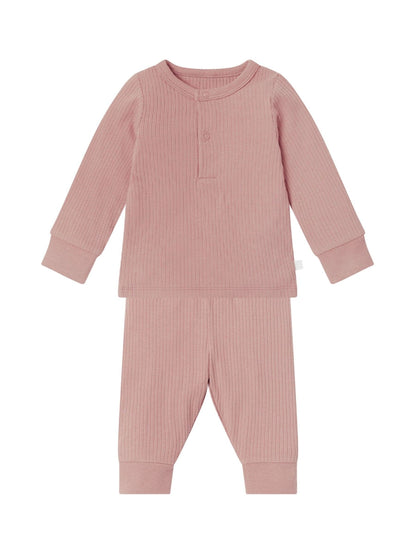 MORI Pink Supersoft Ribbed Pyjamas Set - image 3