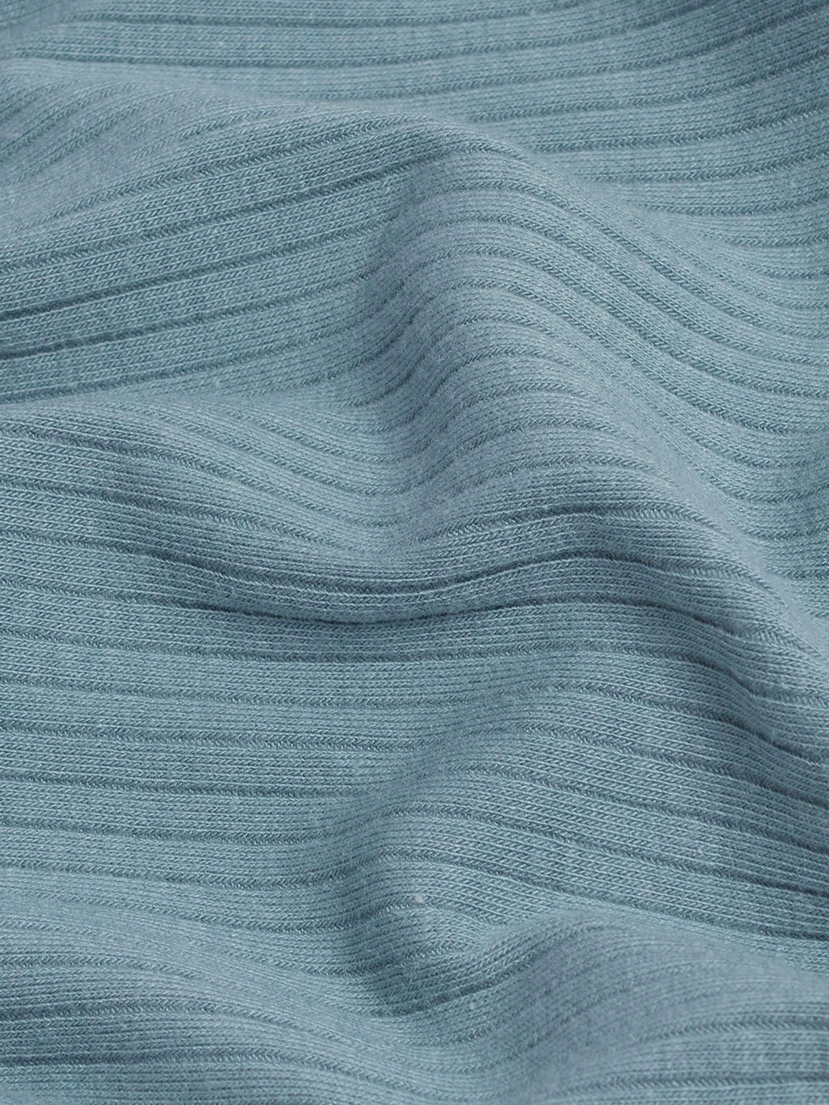 MORI Blue Supersoft Ribbed Pyjamas Set - image 3