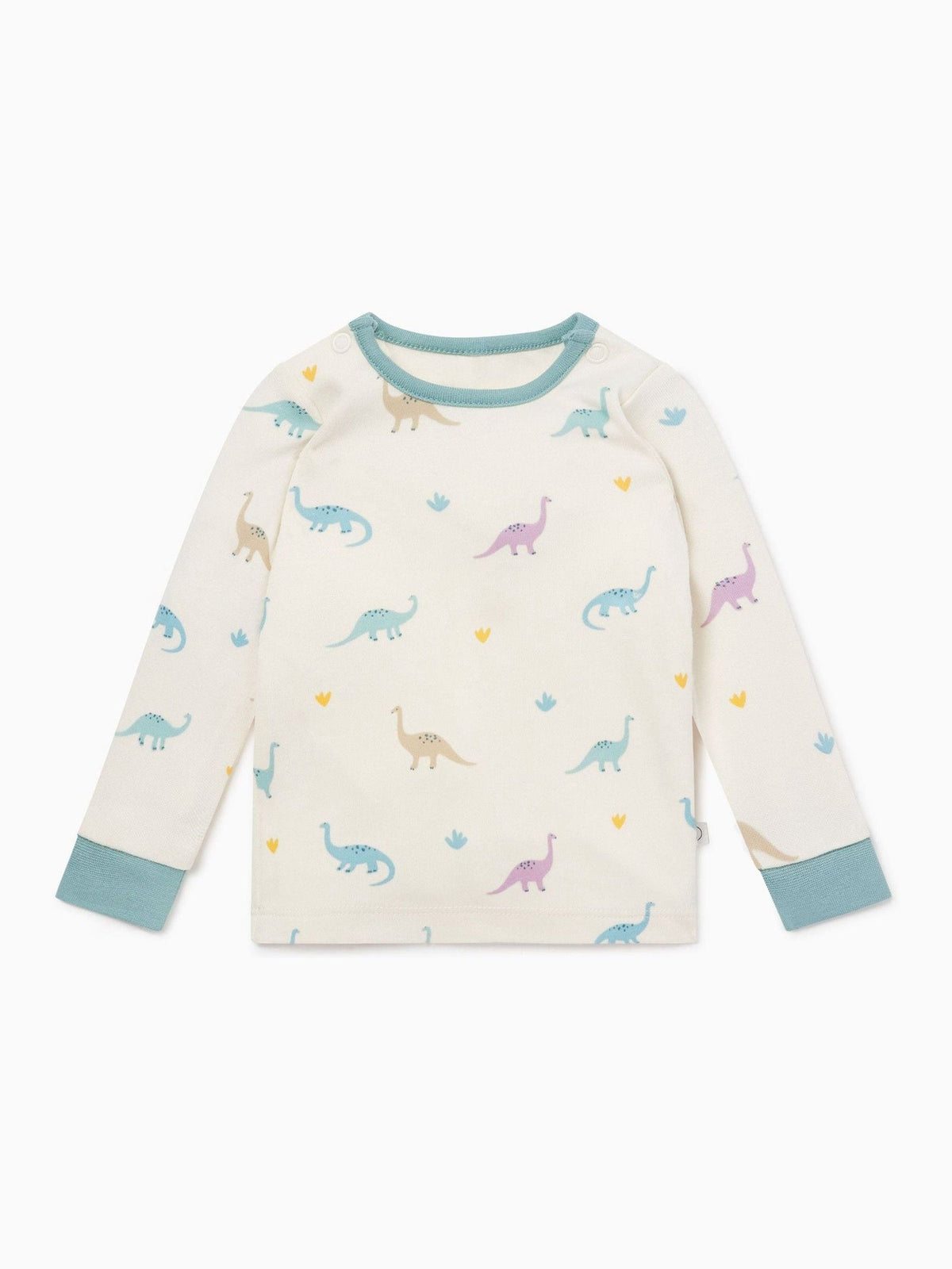 MORI Cream Dino Print Supersoft Pyjamas Set - image 5