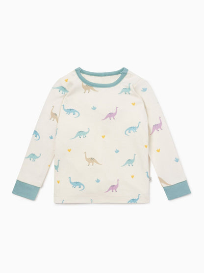 MORI Cream Dino Print Supersoft Pyjamas Set - image 5
