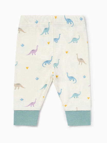 MORI Cream Dino Print Supersoft Pyjamas Set - image 6