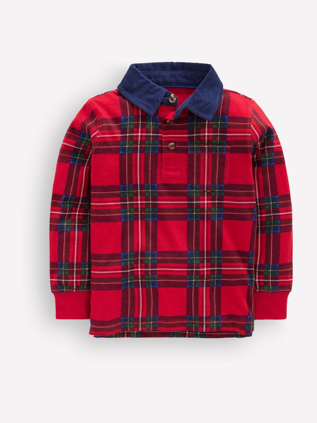 Boden Red Long Sleeve Smart Polo Shirt - image 1