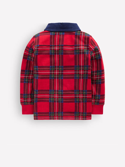 Boden Red Long Sleeve Smart Polo Shirt - image 2