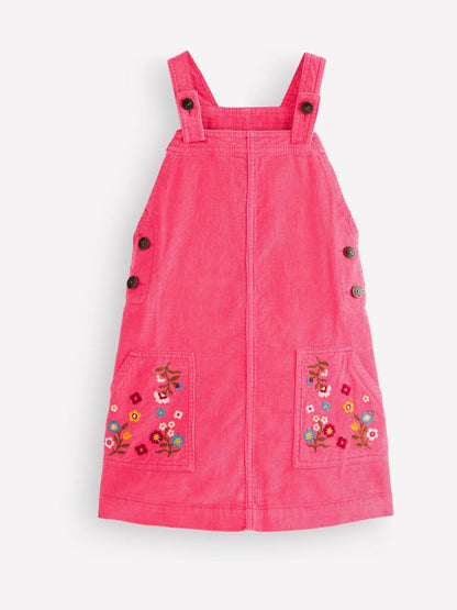 Boden Red Adeline A-Line Dungaree Dress - image 1