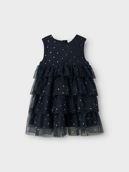 Name It Blue Sequin Occasion Dress With Cardigan - image 2