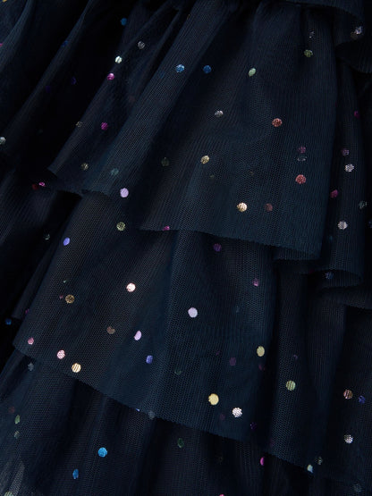 Name It Blue Sequin Occasion Dress With Cardigan - image 5