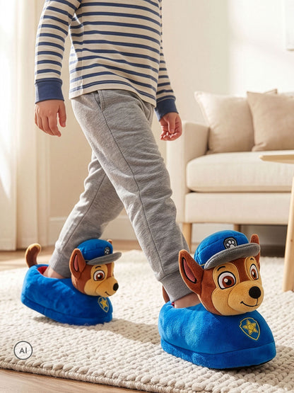 Character Blue PAW Patrol Novelty Chase 3D Head Slippers - image 10