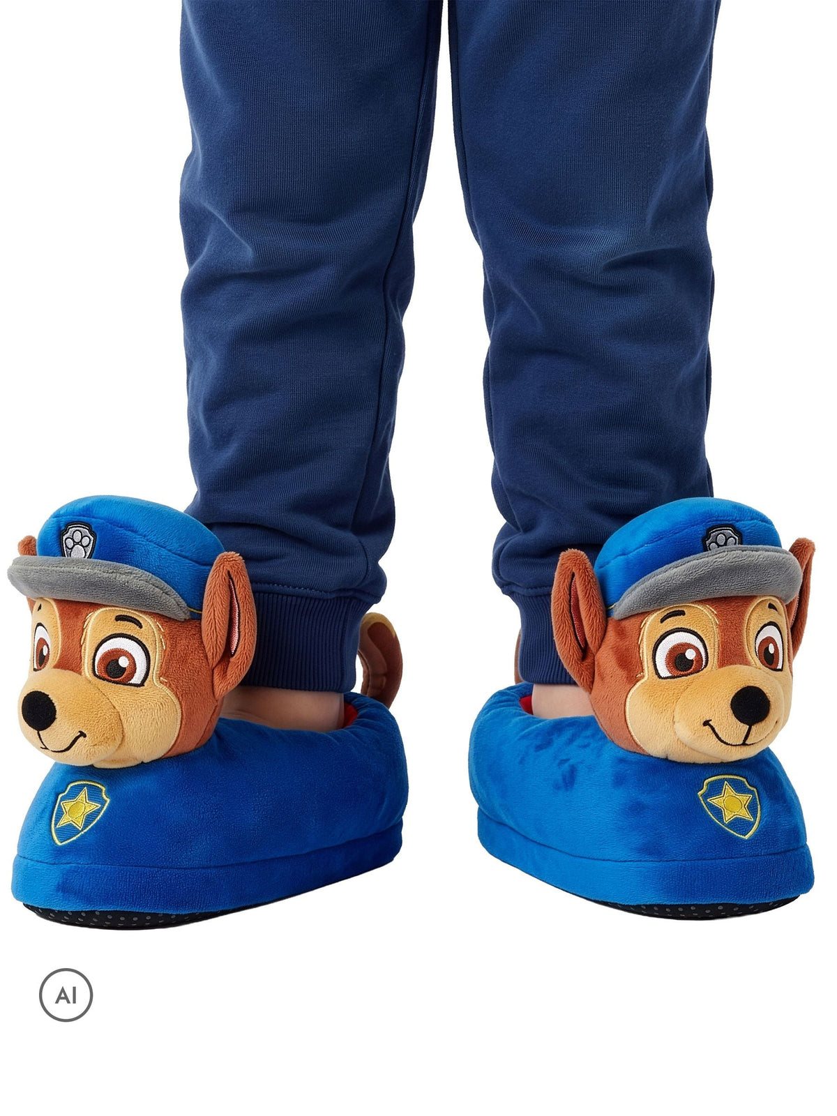 Character Blue PAW Patrol Novelty Chase 3D Head Slippers - image 6