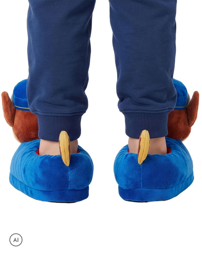 Character Blue PAW Patrol Novelty Chase 3D Head Slippers - image 8