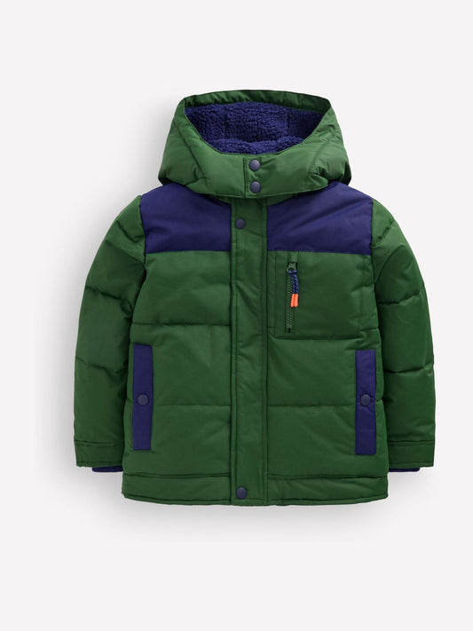 Boden Green Borg Lined Puffer Coat - image 1