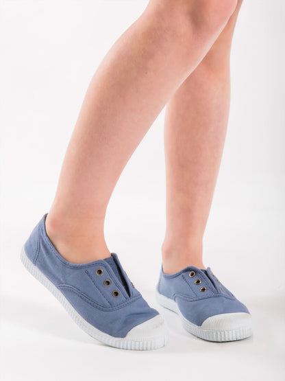 Blue Canvas Pumps image 1