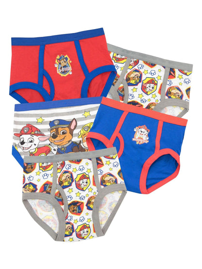Dsiney Kidz - Character Multi Kids Paw Patrol pack 100% Cotton Briefs 5 Packs image 1