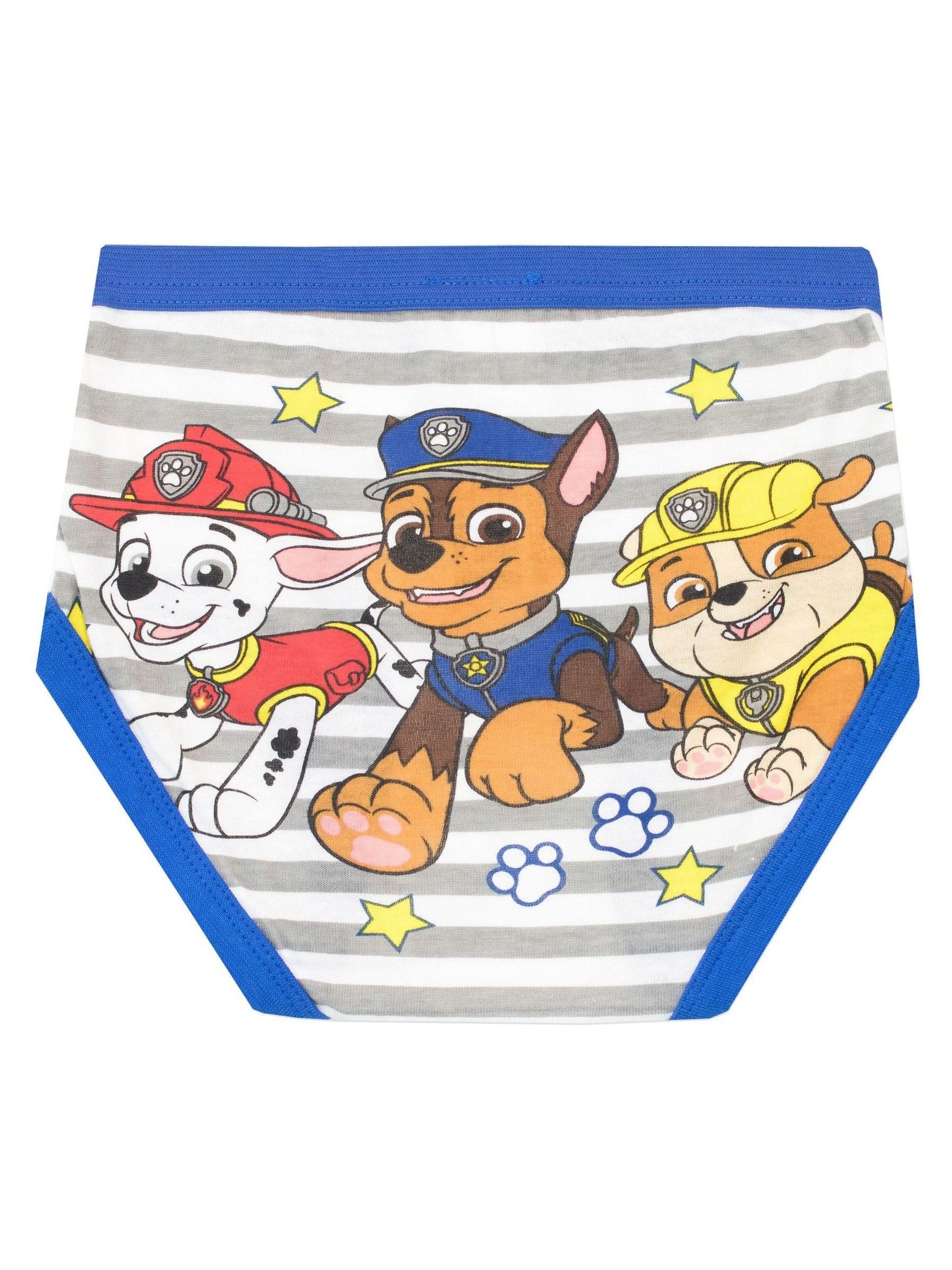 Dsiney Kidz - Character Multi Kids Paw Patrol pack 100% Cotton Briefs 5 Packs image 4