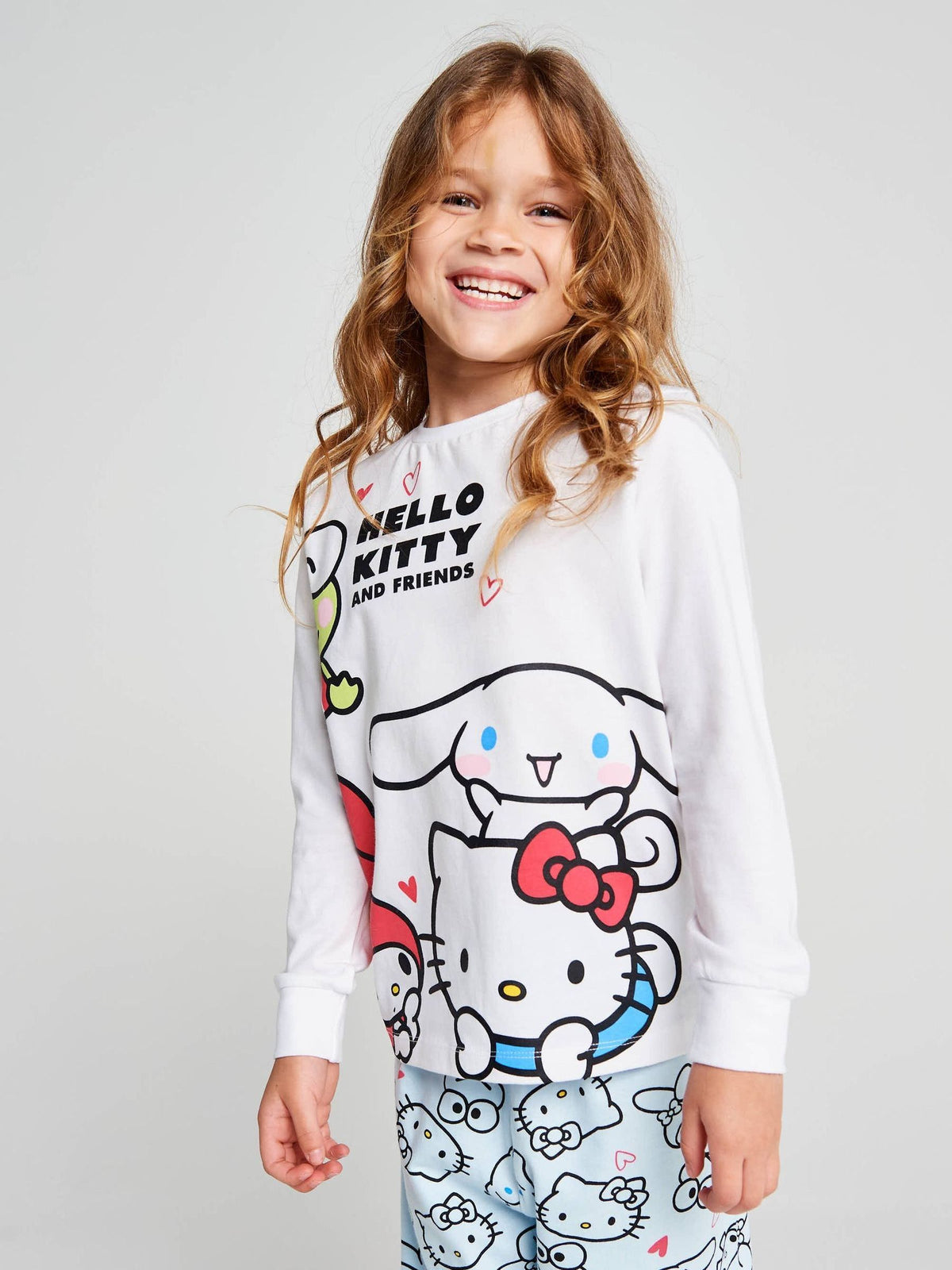 Brand Threads White Hello Kitty Pyjama Set - image 3