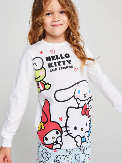 Brand Threads White Hello Kitty Pyjama Set - image 4