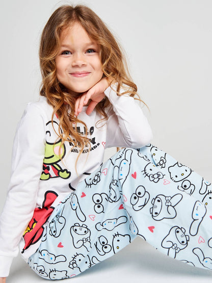Brand Threads White Hello Kitty Pyjama Set - image 6