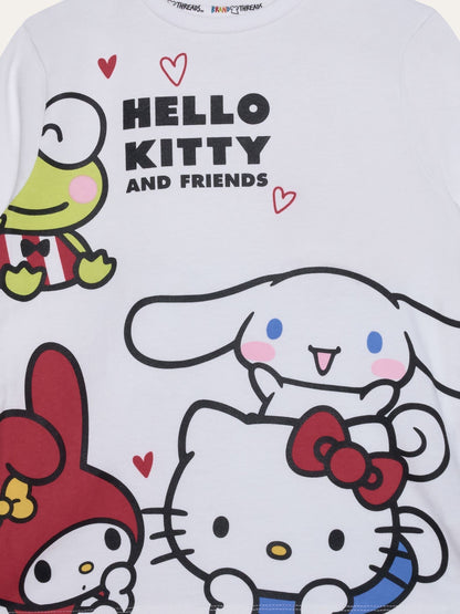 Brand Threads White Hello Kitty Pyjama Set - image 9