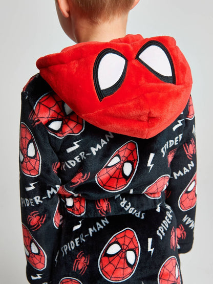 Dsiney Kidz - Brand Threads Black Spiderman Fleece Robe image 3