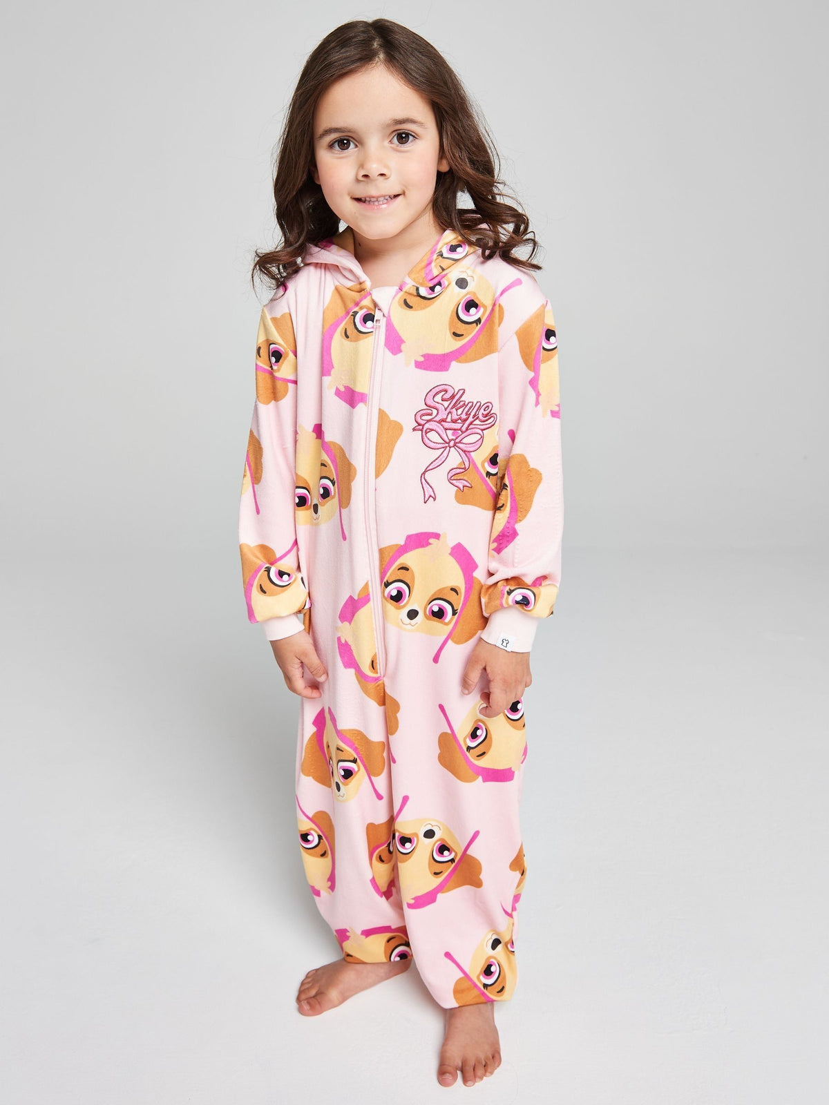 Brand Threads Pink Paw Patrol Fleece All-In-One - image 2