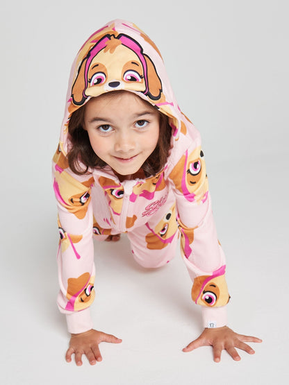 Brand Threads Pink Paw Patrol Fleece All-In-One - image 4