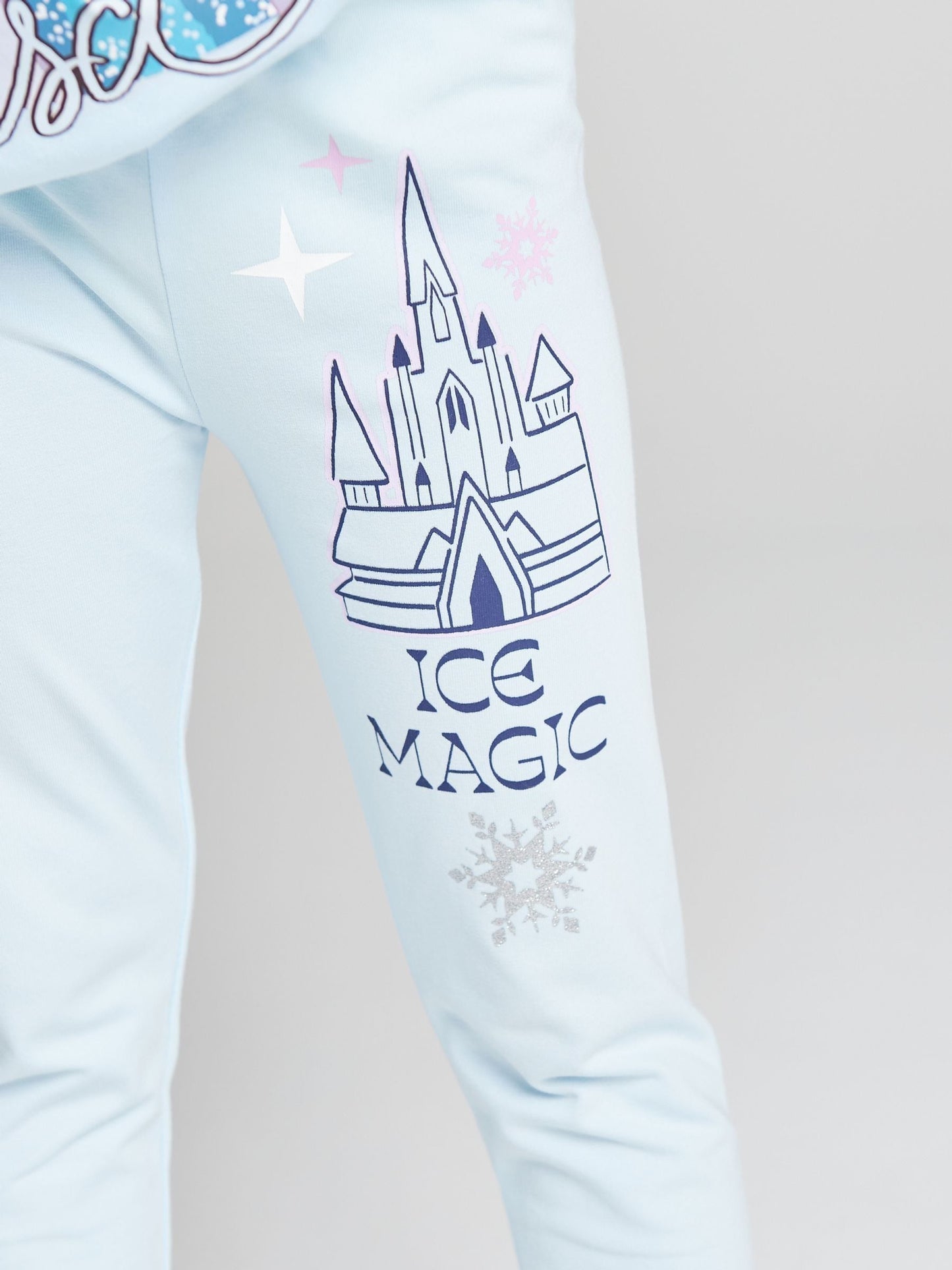Dsiney Kidz - Brand Threads Blue Frozen Sweatshirt and Leggings Set image 4