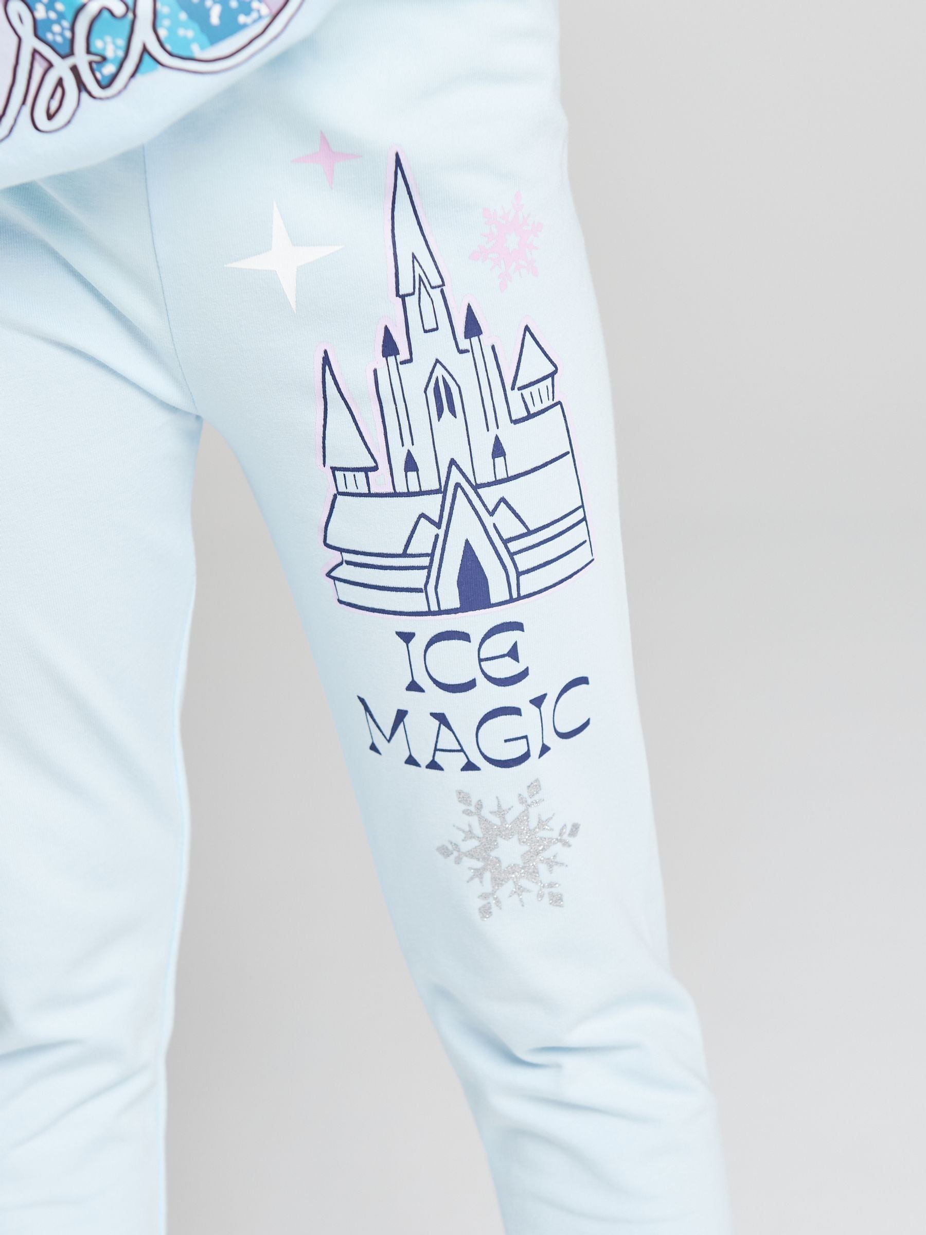 Dsiney Kidz - Brand Threads Blue Frozen Sweatshirt and Leggings Set image 4