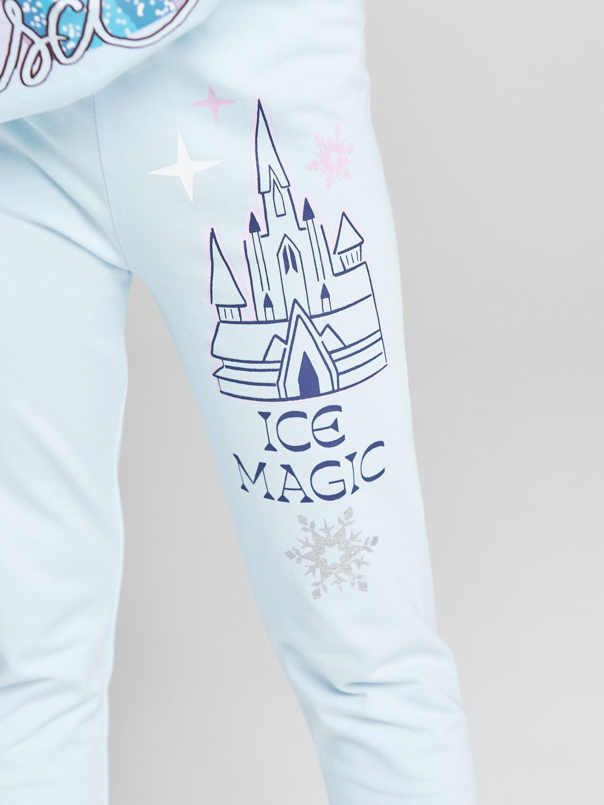 Dsiney Kidz - Brand Threads Blue Frozen Sweatshirt and Leggings Set image 4