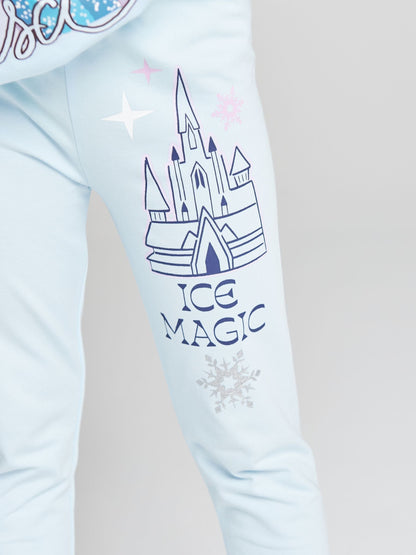 Dsiney Kidz - Brand Threads Blue Frozen Sweatshirt and Leggings Set image 4