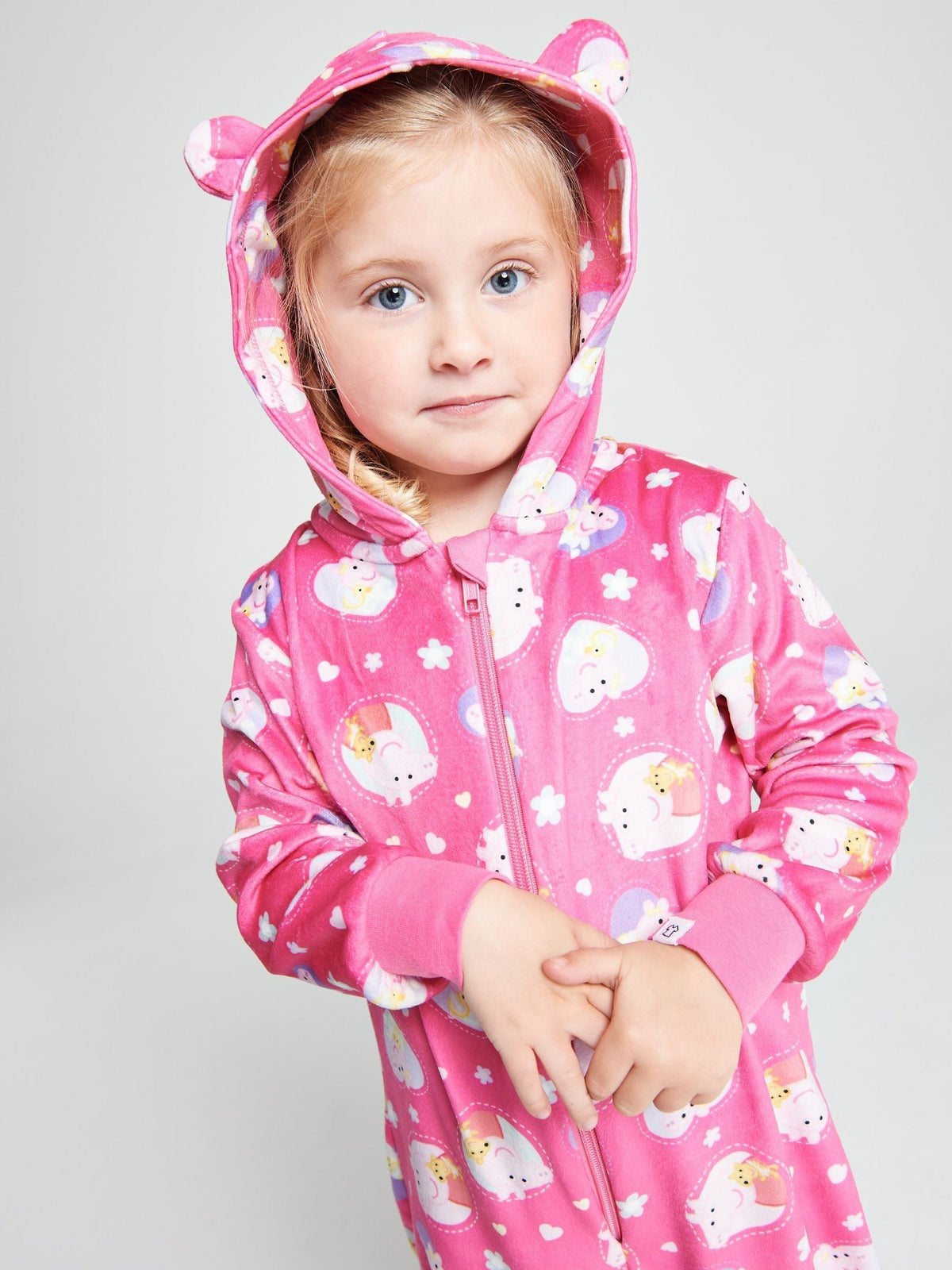 Brand Threads Pink Peppa Pig Fleece All-In-One - image 4