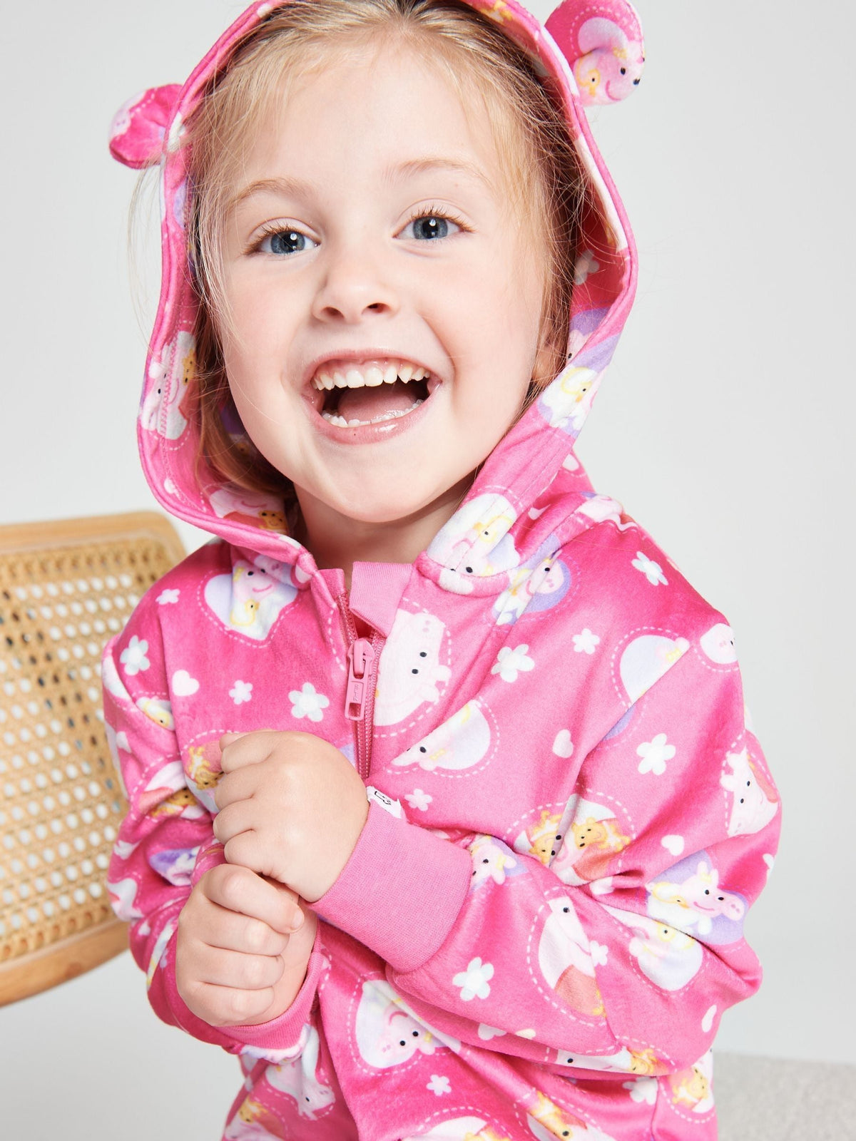 Brand Threads Pink Peppa Pig Fleece All-In-One - image 6