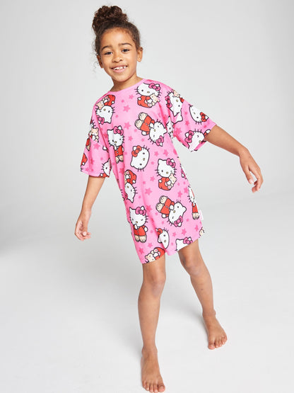 Brand Threads Pink Hello Kitty Nightie - image 1