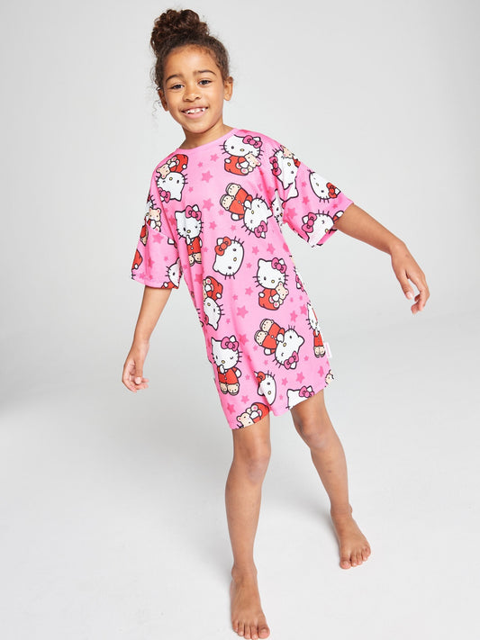 Brand Threads Pink Hello Kitty Nightie - image 1