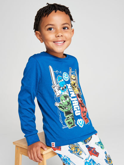 Brand Threads Blue Lego Ninjago Pyjamas Set - image 1