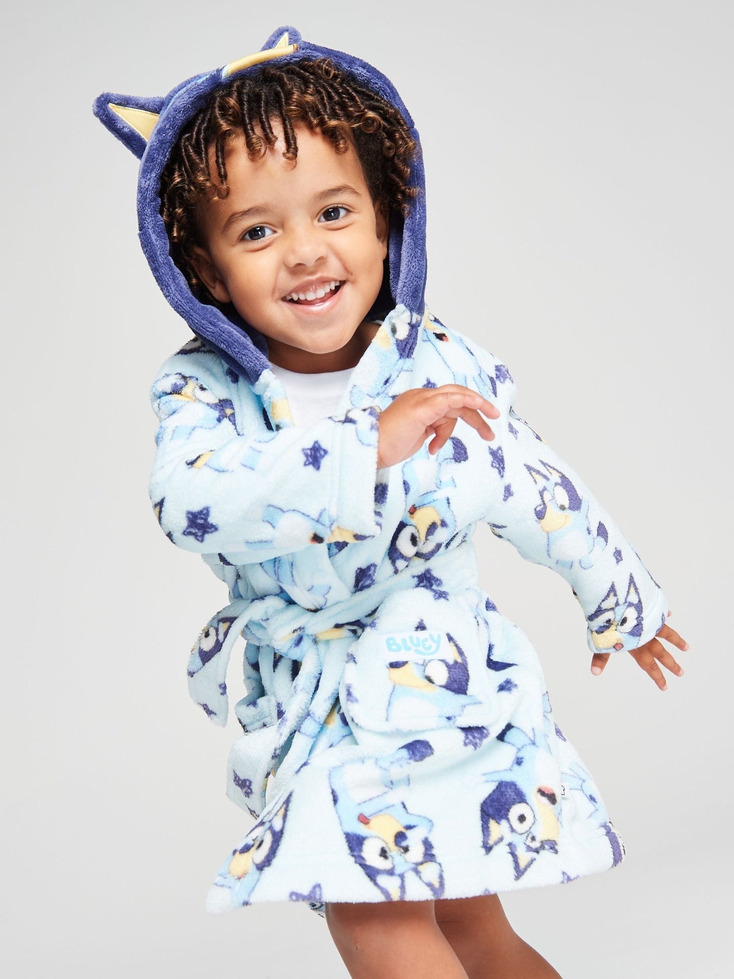 Dsiney Kidz - Brand Threads Blue Bluey Fleece Robe image 1