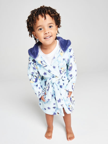 Dsiney Kidz - Brand Threads Blue Bluey Fleece Robe image 2