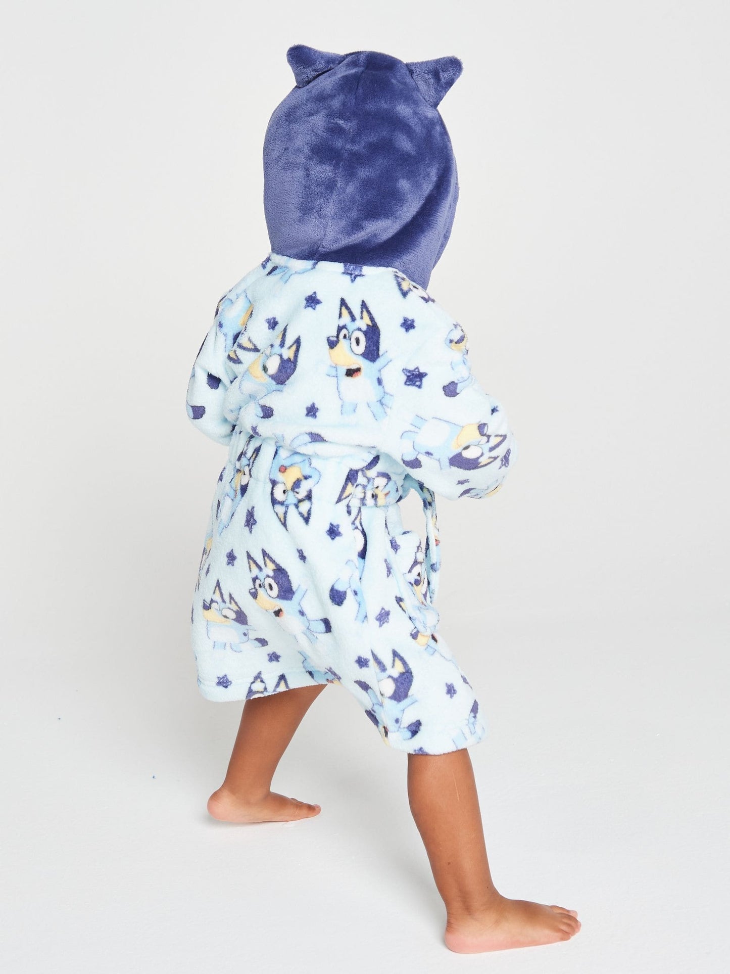 Dsiney Kidz - Brand Threads Blue Bluey Fleece Robe image 3