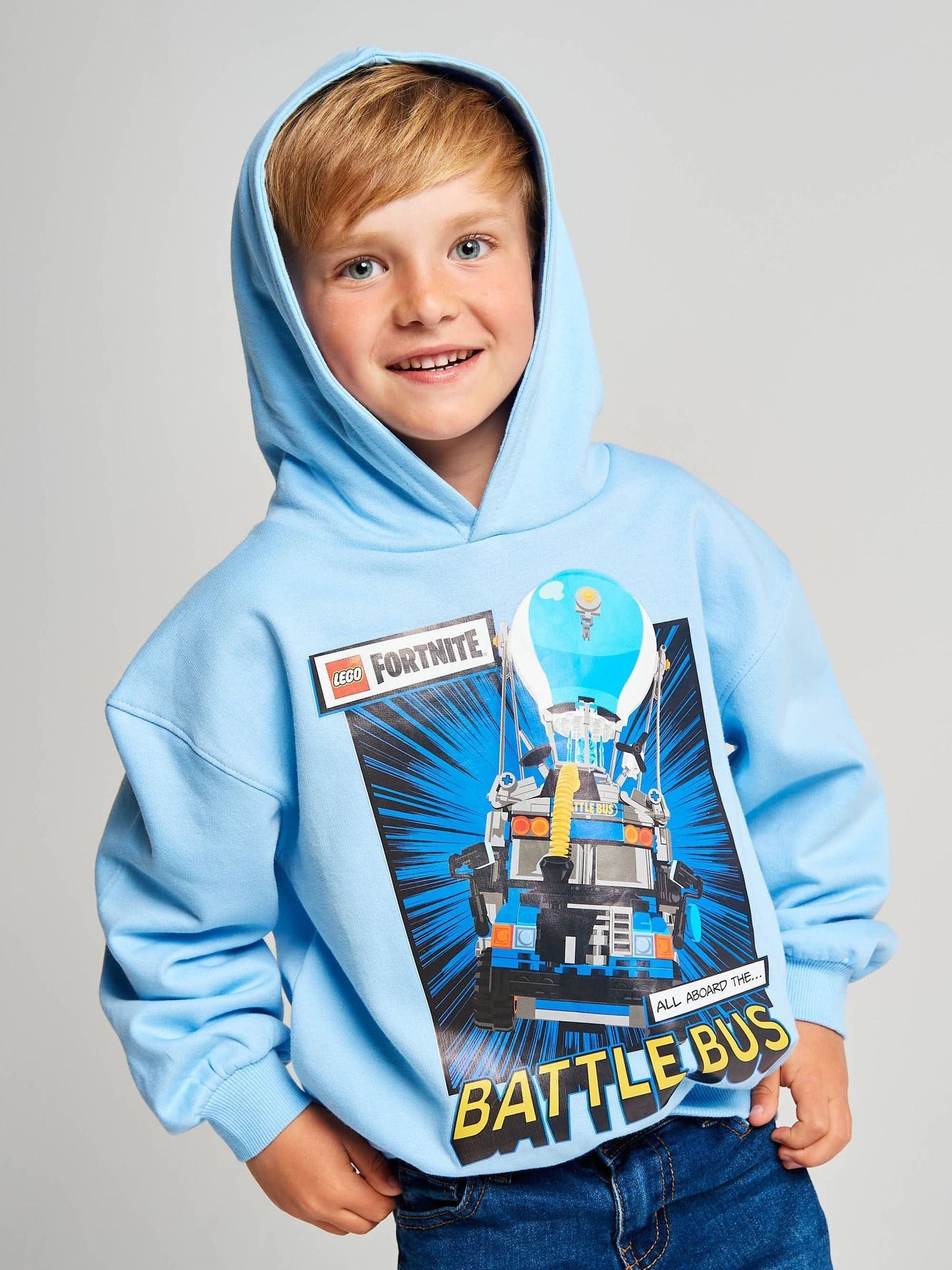 Dsiney Kidz - Brand Threads Blue Lego Fortnite Hoodie image 1