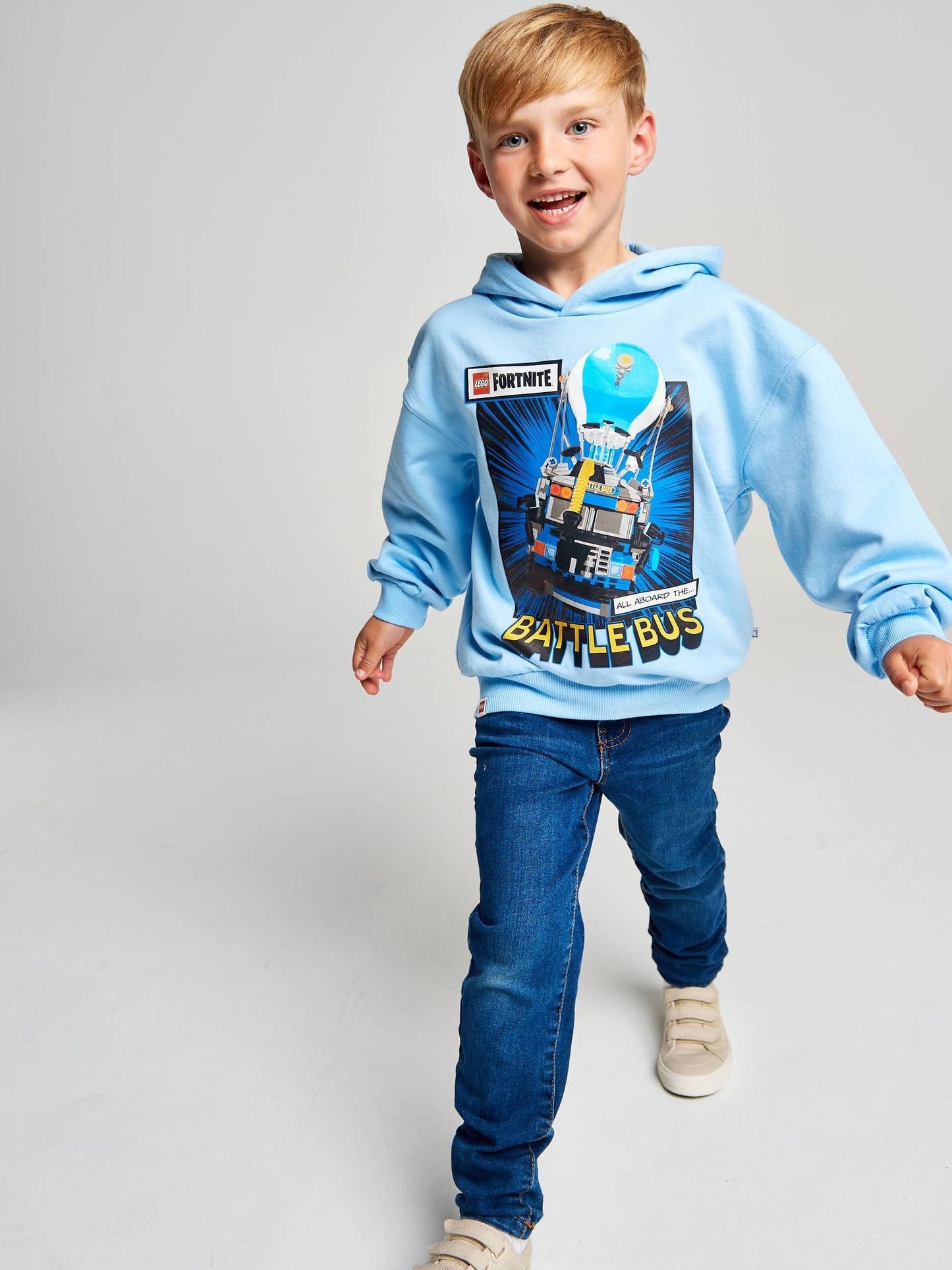 Dsiney Kidz - Brand Threads Blue Lego Fortnite Hoodie image 2