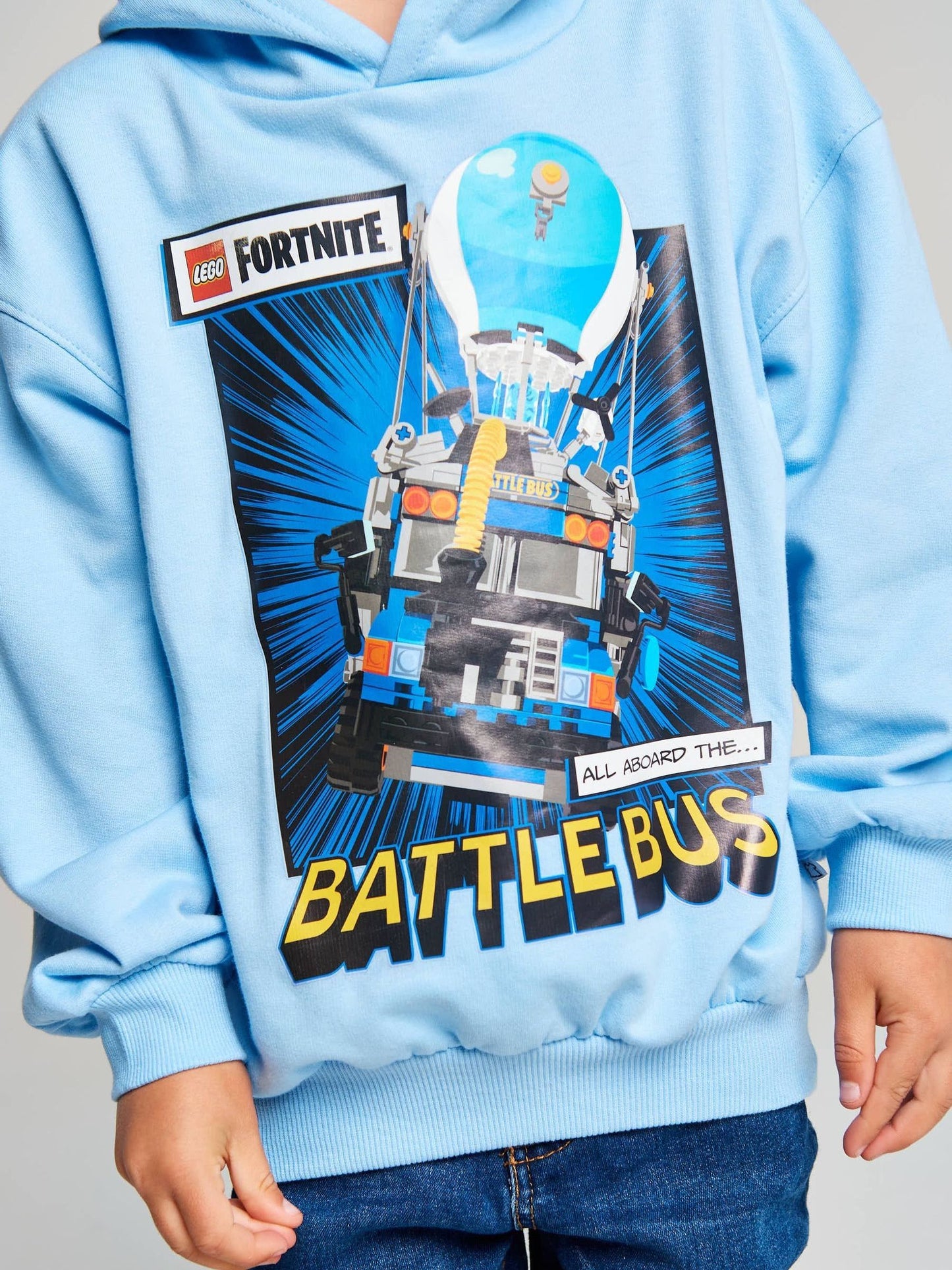 Dsiney Kidz - Brand Threads Blue Lego Fortnite Hoodie image 4
