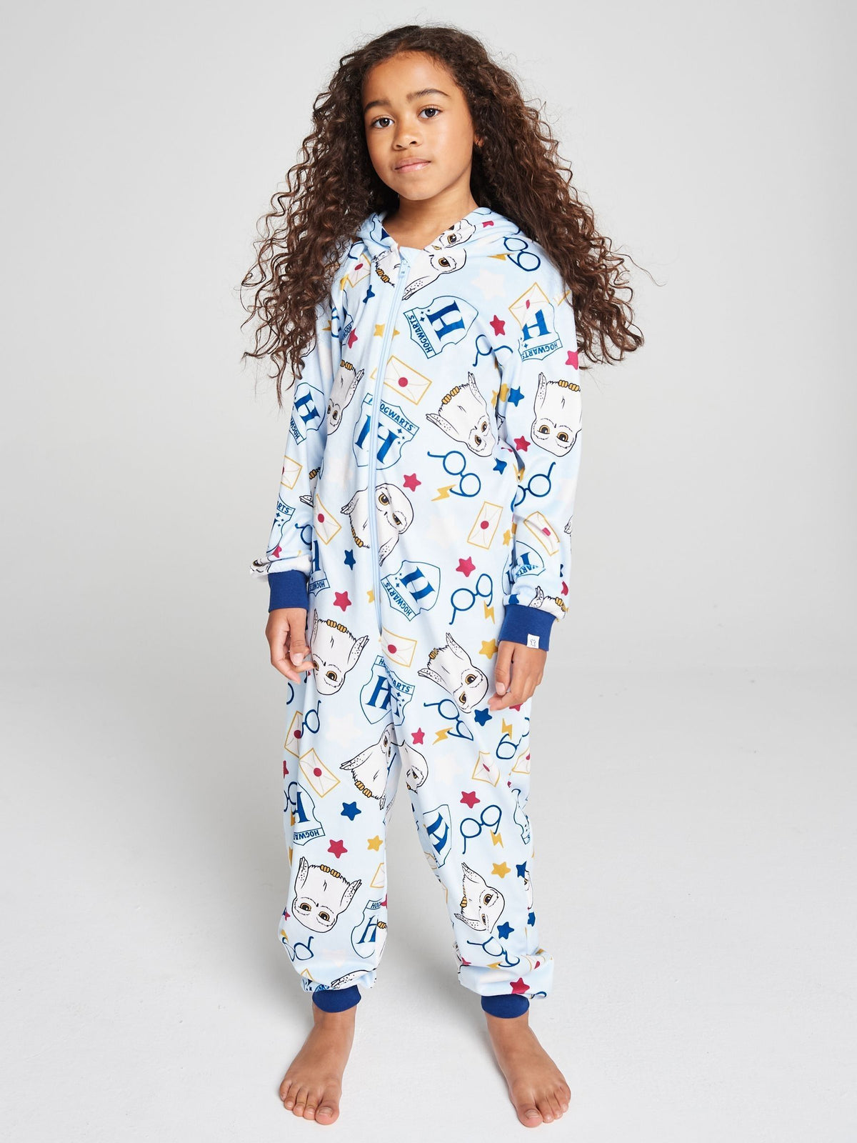 Brand Threads Blue Harry Potter Fleece All-In-One - image 1