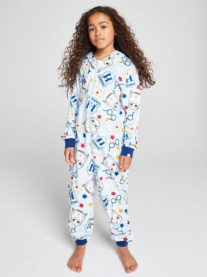 Brand Threads Blue Harry Potter Fleece All-In-One - image 1