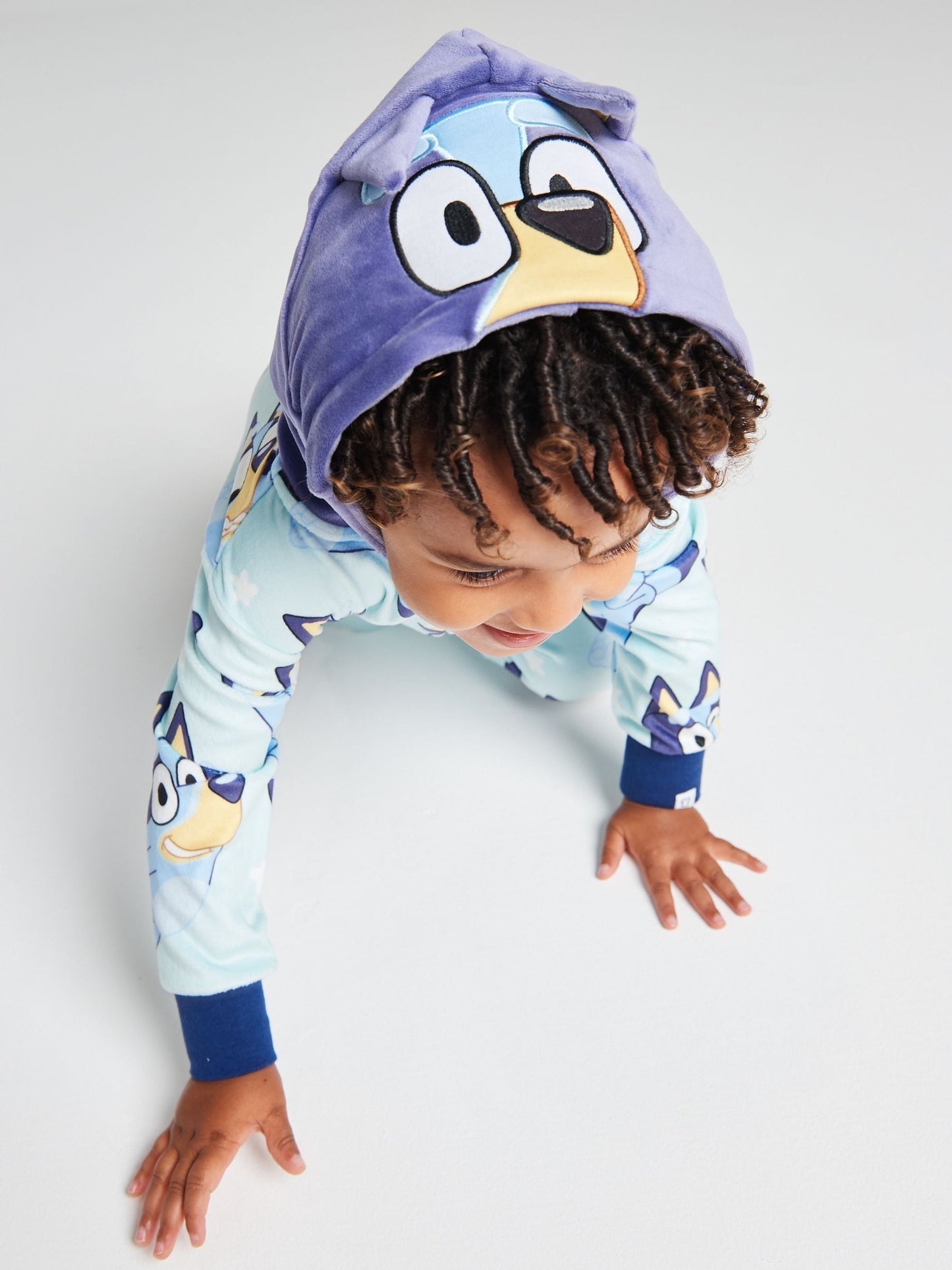 Dsiney Kidz - Brand Threads Blue Bluey Fleece All-In-One image 4