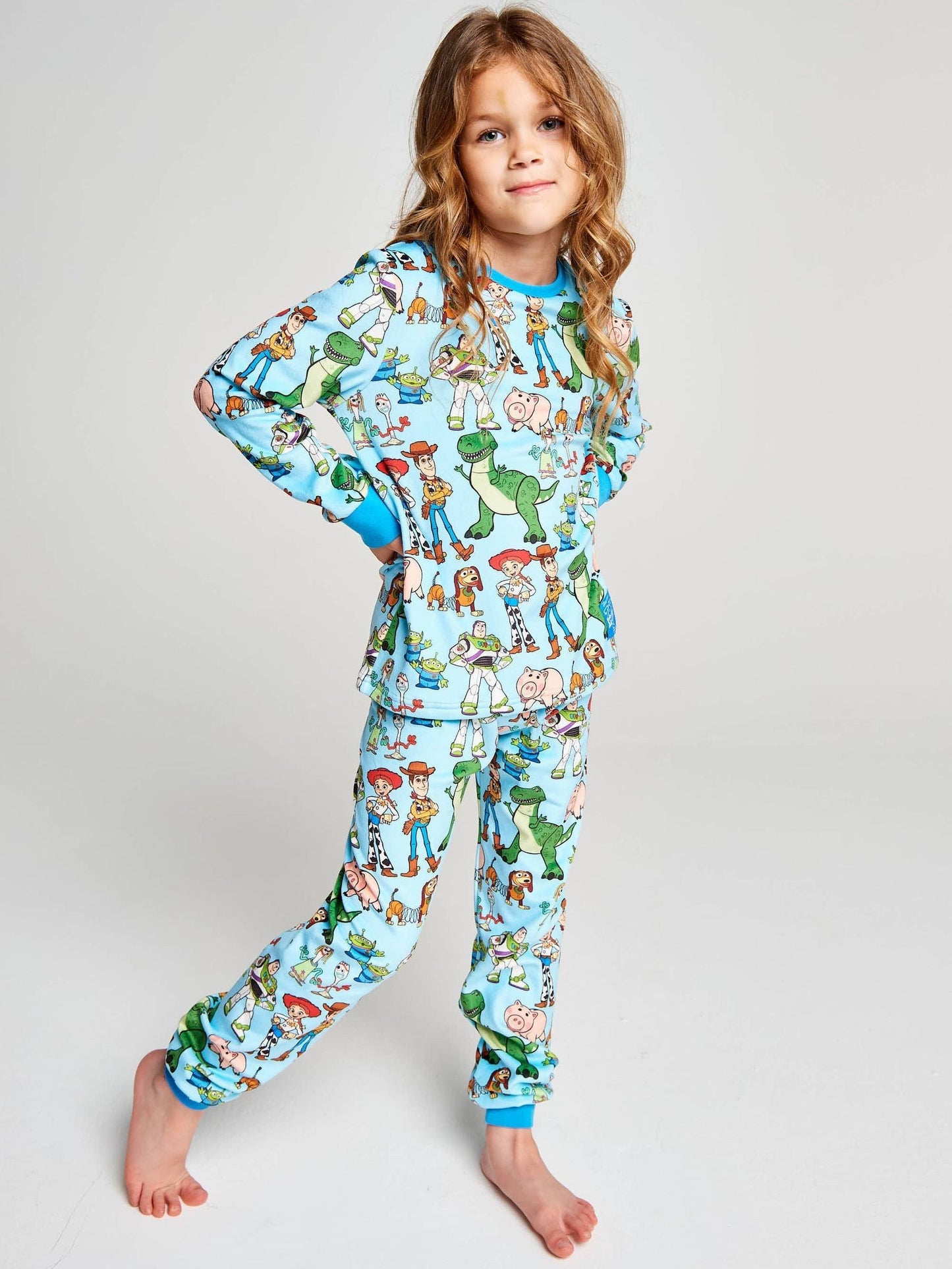 Dsiney Kidz - Brand Threads Blue Toy Story 5 Fleece Twosie Pyjama Set image 1