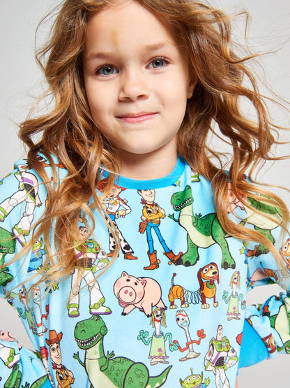 Dsiney Kidz - Brand Threads Blue Toy Story 5 Fleece Twosie Pyjama Set image 3
