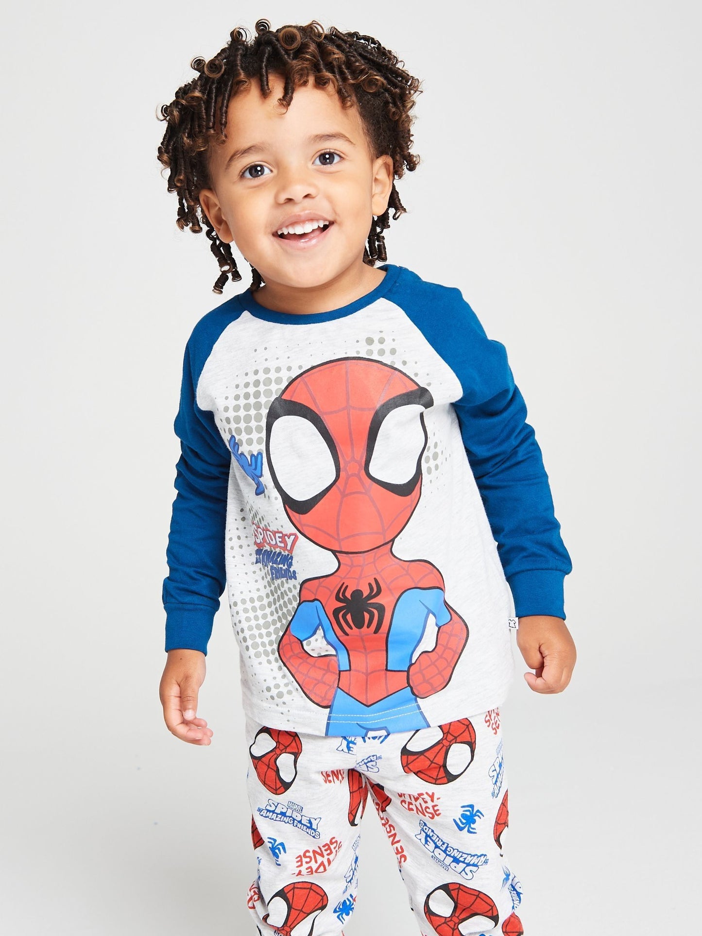 Dsiney Kidz - Brand Threads Grey Spidey & Friends Pyjamas Set image 1