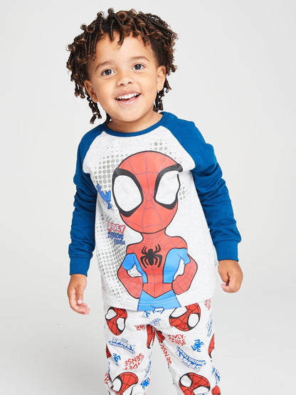 Dsiney Kidz - Brand Threads Grey Spidey & Friends Pyjamas Set image 1