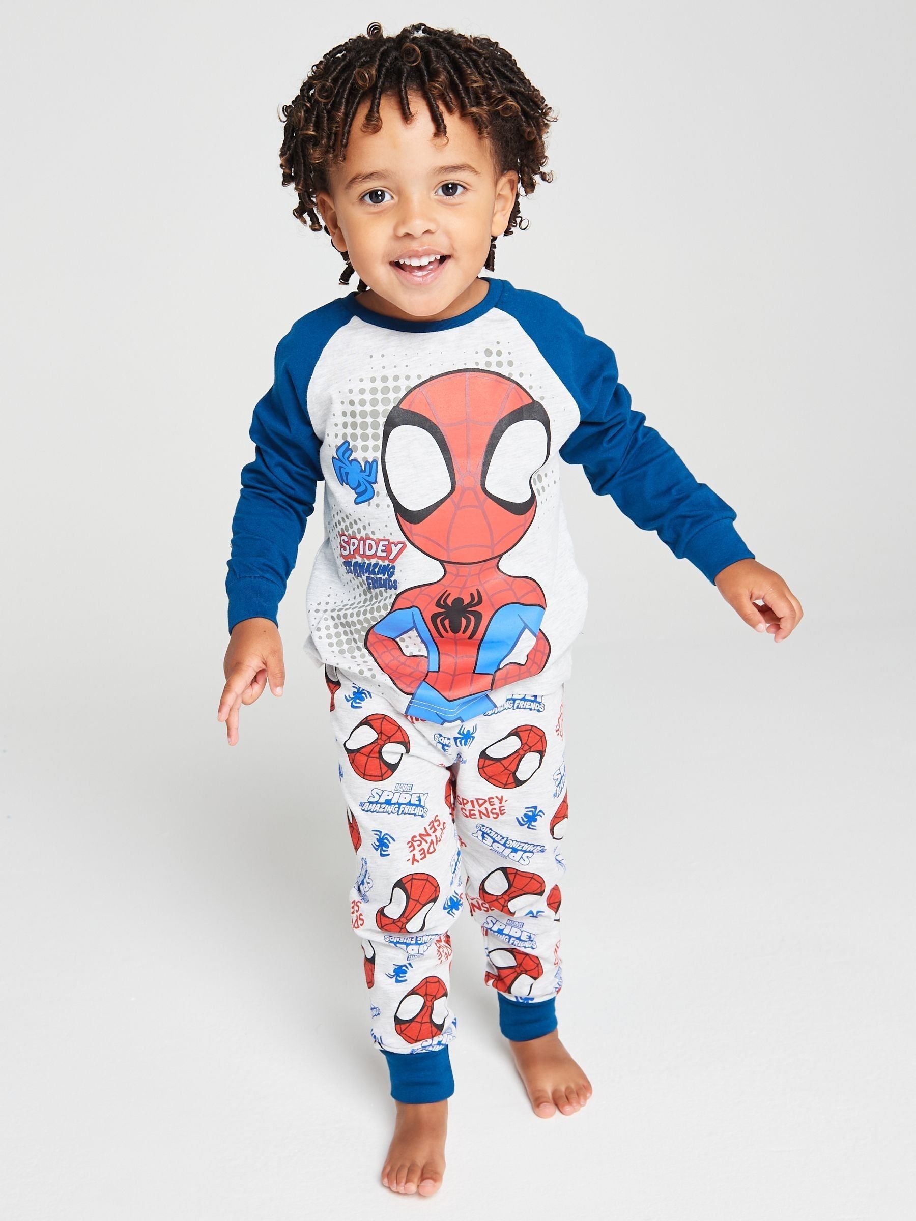 Dsiney Kidz - Brand Threads Grey Spidey & Friends Pyjamas Set image 2