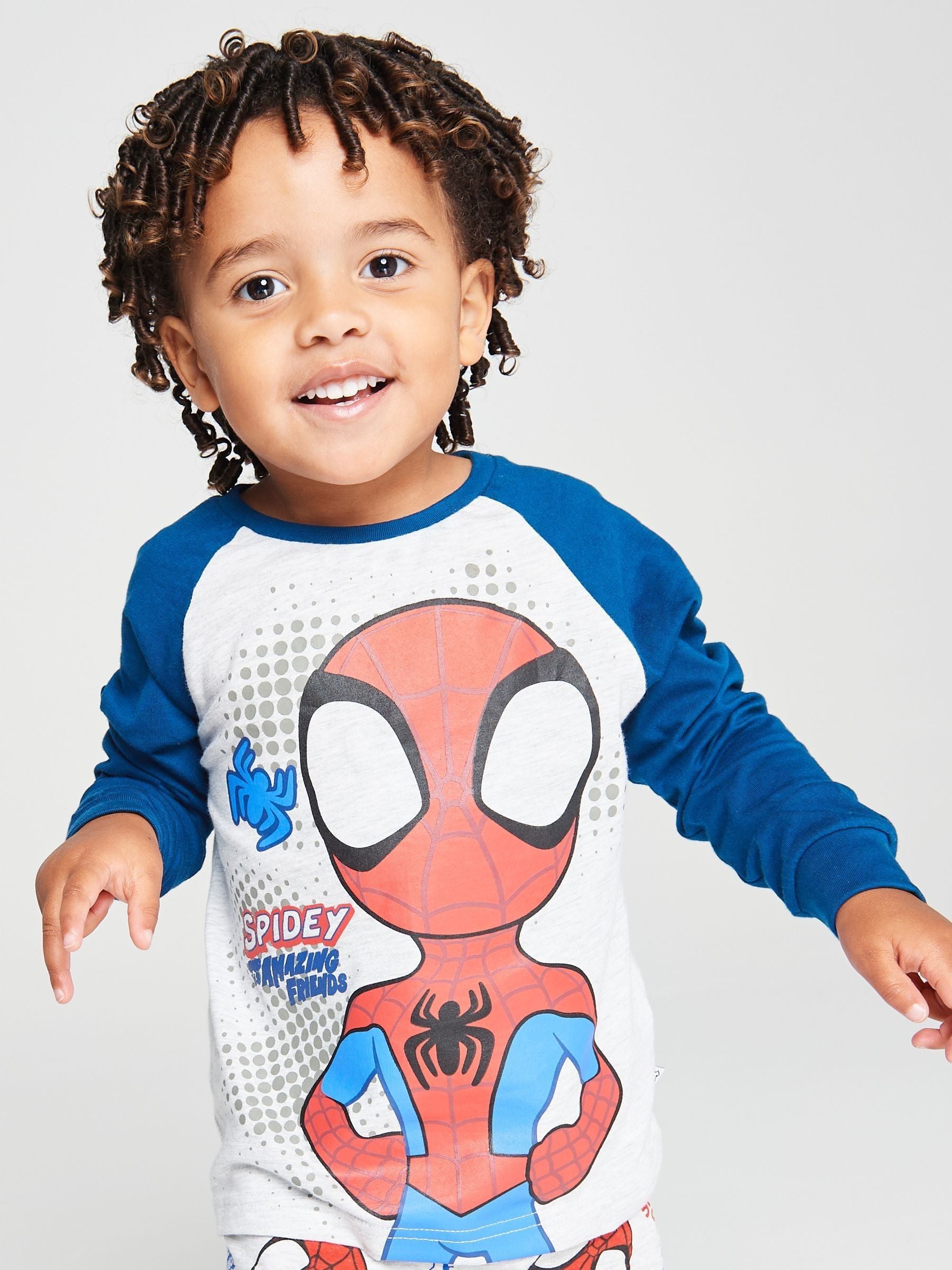 Dsiney Kidz - Brand Threads Grey Spidey & Friends Pyjamas Set image 3
